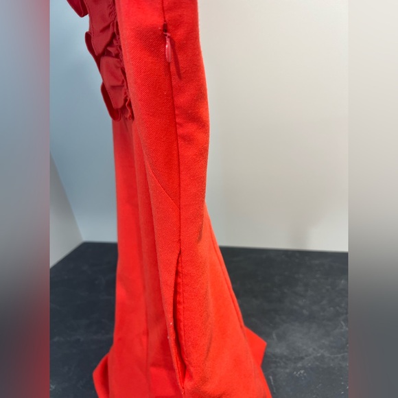 J. Crew Red Ruffle Mini Dress - Picture 4 of 12